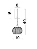 Aplica Nova Luce Vario, finisaj auriu satinat/sticla clara, 1x12 W, cod 9191545 - imagine 4