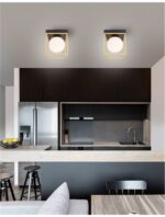 Plafoniera Nova Luce Juliet, finisaj auriu mat/sticla opal, 1x12 W, cod 9206404 - imagine 6