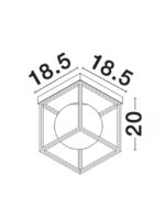 Plafoniera Nova Luce Juliet, finisaj auriu mat/sticla opal, 1x12 W, cod 9206404 - imagine 4