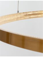 Suspensie Nova Luce Preston, finisaj alama antichizata/acril, 60 W, cod 9285110 - imagine 5