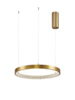 Suspensie Nova Luce Preston, finisaj alama antichizata/acril, 25 W, cod 9285401 - imagine 6