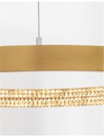 Suspensie Nova Luce Preston, finisaj alama antichizata/acril, 25 W, cod 9285401 - imagine 5