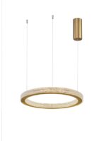 Suspensie Nova Luce Fiore, finisaj alama antichizata/acril, 40 W, cod 9285410