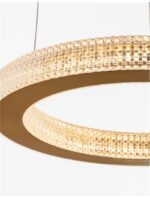 Suspensie Nova Luce Fiore, finisaj alama antichizata/acril, 40 W, cod 9285410 - imagine 5