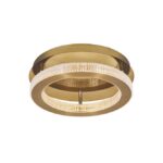 Plafoniera Nova Luce Fiore, finisaj alama antichizata/acril, 40 W, cod 9285420