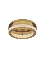 Plafoniera Nova Luce Fiore, finisaj alama antichizata/acril, 40 W, cod 9285420