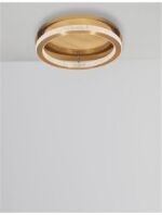 Plafoniera Nova Luce Fiore, finisaj alama antichizata/acril, 40 W, cod 9285420 - imagine 6