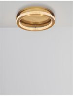 Plafoniera Nova Luce Fiore, finisaj alama antichizata/acril, 40 W, cod 9285420 - imagine 5