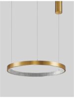 Suspensie Nova Luce Preston, finisaj alama antichizata/acril, 37 W, cod 9285601 - imagine 7