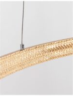 Suspensie Nova Luce Preston, finisaj alama antichizata/acril, 37 W, cod 9285601 - imagine 6