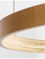 Suspensie Nova Luce Preston, finisaj alama antichizata/acril, 37 W, cod 9285601 - imagine 5