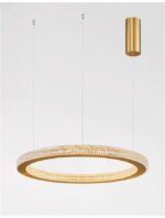 Suspensie Nova Luce Fiore, finisaj alama antichizata/acril, 60 W, cod 9285610 - imagine 9