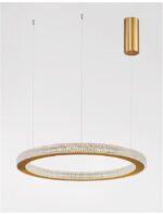 Suspensie Nova Luce Fiore, finisaj alama antichizata/acril, 60 W, cod 9285610 - imagine 8