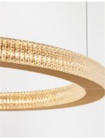 Suspensie Nova Luce Fiore, finisaj alama antichizata/acril, 60 W, cod 9285610 - imagine 7
