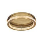 Plafoniera Nova Luce Fiore, finisaj alama antichizata/acril, 60 W, cod 9285620