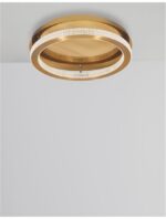 Plafoniera Nova Luce Fiore, finisaj alama antichizata/acril, 60 W, cod 9285620 - imagine 7