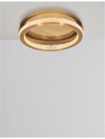 Plafoniera Nova Luce Fiore, finisaj alama antichizata/acril, 60 W, cod 9285620 - imagine 6