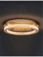 Plafoniera Nova Luce Fiore, finisaj alama antichizata/acril, 60 W, cod 9285620 - imagine 5