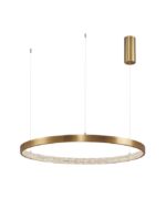 Suspensie Nova Luce Preston, finisaj alama antichizata/acril, 50 W, cod 9285801