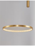 Suspensie Nova Luce Preston, finisaj alama antichizata/acril, 50 W, cod 9285801 - imagine 5