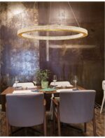 Suspensie Nova Luce Fiore, finisaj alama antichizata/acril, 80 W, cod 9285810 - imagine 6
