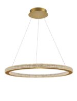 Suspensie Nova Luce Fiore, finisaj alama antichizata/acril, 80 W, cod 9285810