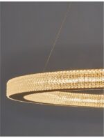 Suspensie Nova Luce Fiore, finisaj alama antichizata/acril, 80 W, cod 9285810 - imagine 5