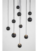 Suspensie Nova Luce Nocci, finisaj negru mat, 10x4.5 W, cod 9303952 - imagine 8
