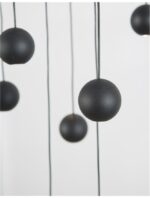 Suspensie Nova Luce Nocci, finisaj negru mat, 10x4.5 W, cod 9303952 - imagine 5