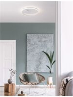 Plafoniera Nova Luce Fuline, finisaj alb satinat, 32 W, cod 9348072 - imagine 9