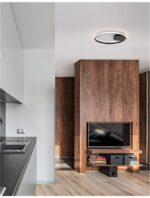 Plafoniera Nova Luce Fuline, finisaj negru satinat, 32 W, cod 9348073 - imagine 10