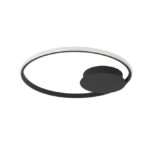 Plafoniera Nova Luce Fuline, finisaj negru satinat, 32 W, cod 9348073
