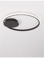 Plafoniera Nova Luce Fuline, finisaj negru satinat, 32 W, cod 9348073 - imagine 8