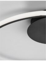 Plafoniera Nova Luce Fuline, finisaj negru satinat, 32 W, cod 9348073 - imagine 7