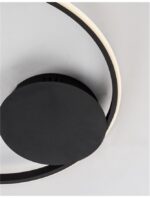Plafoniera Nova Luce Fuline, finisaj negru satinat, 32 W, cod 9348073 - imagine 6
