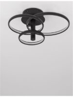 Plafoniera Nova Luce Emil, finisaj negru satinat, 30 W, cod 9349063 - imagine 10
