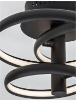 Plafoniera Nova Luce Emil, finisaj negru satinat, 30 W, cod 9349063 - imagine 8