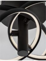 Plafoniera Nova Luce Emil, finisaj negru satinat, 30 W, cod 9349063 - imagine 7