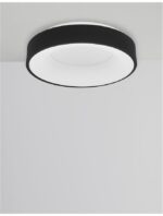 Plafoniera Nova Luce Rando Thin, finisaj negru mat, 30 W, cod 9353831 - imagine 7