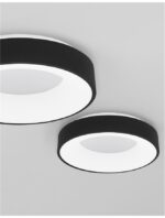 Plafoniera Nova Luce Rando Thin, finisaj negru mat, 30 W, cod 9353831 - imagine 6