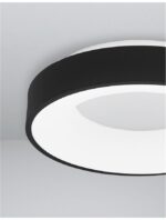 Plafoniera Nova Luce Rando Thin, finisaj negru mat, 30 W, cod 9353831 - imagine 5