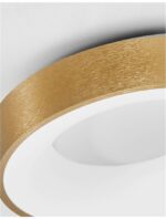 Plafoniera Nova Luce Rando Thin, finisaj auriu periat, 30 W, cod 9353832 - imagine 7