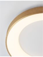 Plafoniera Nova Luce Rando Thin, finisaj auriu periat, 30 W, cod 9353832 - imagine 6