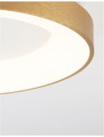 Plafoniera Nova Luce Rando Thin, finisaj auriu periat, 30 W, cod 9353832 - imagine 5