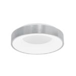 Plafoniera Nova Luce Rando Thin, finisaj aluminiu periat, 30 W, cod 9353834