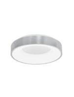 Plafoniera Nova Luce Rando Thin, finisaj aluminiu periat, 30 W, cod 9353834