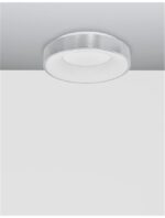 Plafoniera Nova Luce Rando Thin, finisaj aluminiu periat, 30 W, cod 9353834 - imagine 7