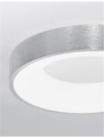 Plafoniera Nova Luce Rando Thin, finisaj aluminiu periat, 30 W, cod 9353834 - imagine 6