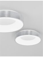 Plafoniera Nova Luce Rando Thin, finisaj aluminiu periat, 30 W, cod 9353834 - imagine 5