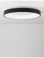 Plafoniera Nova Luce Rando Thin, finisaj negru mat, 50 W, cod 9353853 - imagine 7